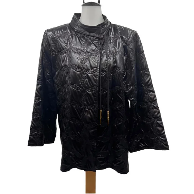 Yves Saint Laurent Women's Size M Black Textured Jacket