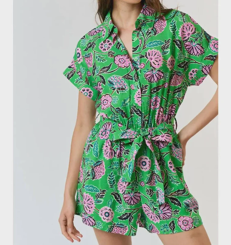 Only You Romper In Green