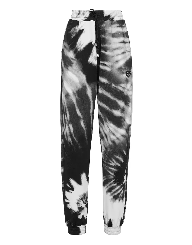 Jogging Trousers Tie Dye Crystal Chain