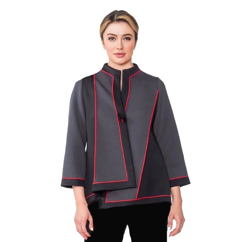 IC Collection Colorblock Asymmetric Jacket - 4940J - Sizes M & XL Only!