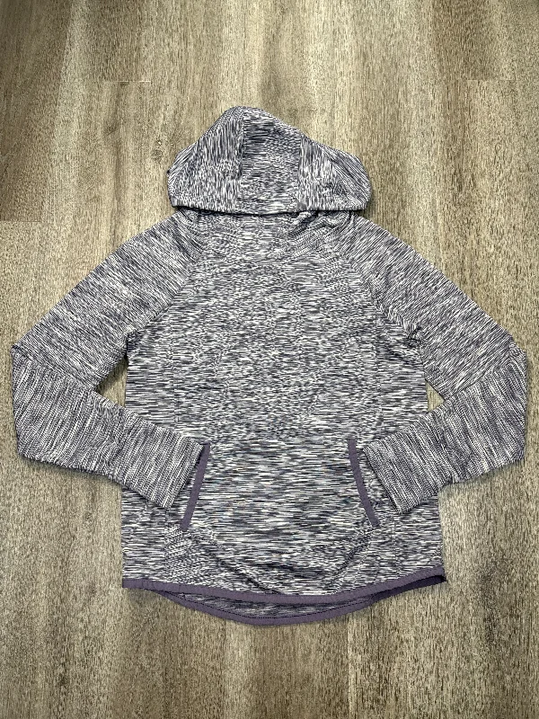 Athletic Sweatshirt Hoodie By 90 Degrees By Reflex In Purple, Size: M