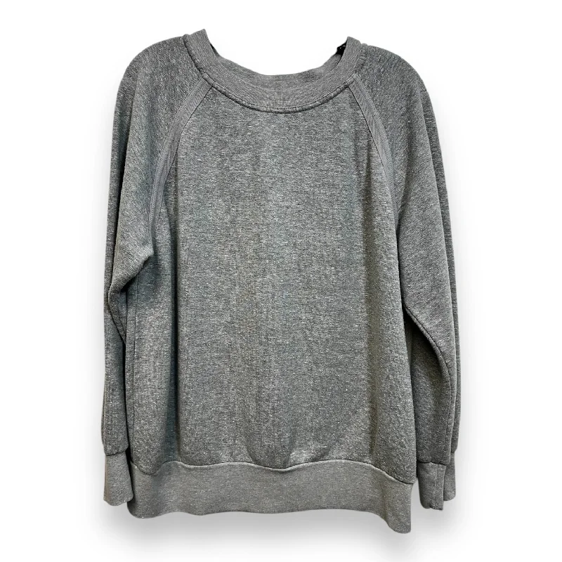 Sweatshirt Collar By Prana In Grey, Size: L