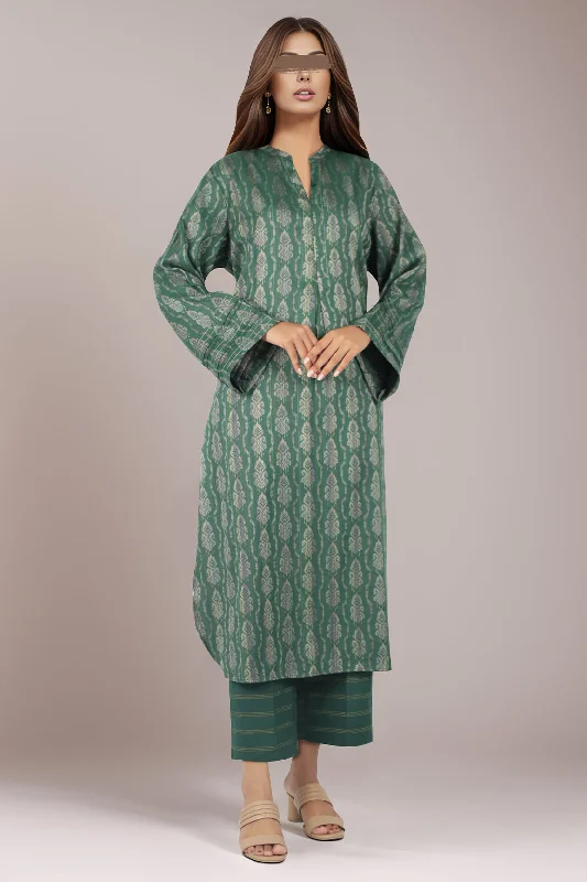 Cotton Jacquard Stitched 2 Piece (Shirt/Trouser)