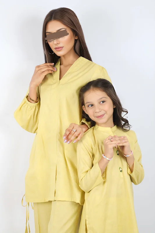 SAYA's Printed Cotton Jacquard Stitched For Mom And Daughter