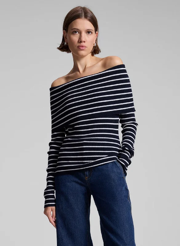 Evelyn Merino Off Shoulder Top