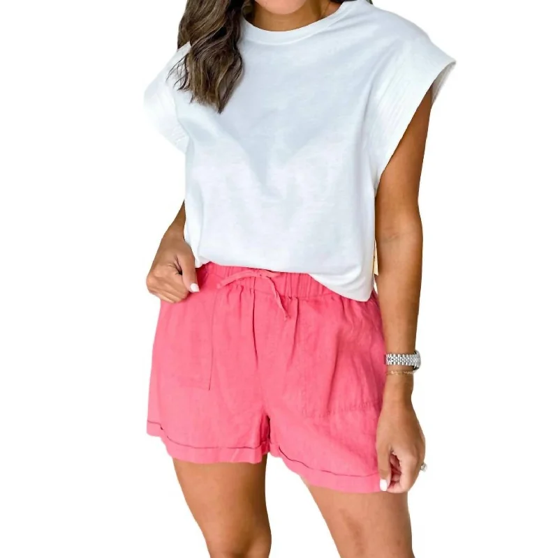 Lyra Shorts In Tea Rose