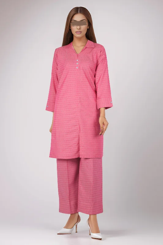 Cotton Jacquard Stitched 2 Piece (Shirt/Trouser)