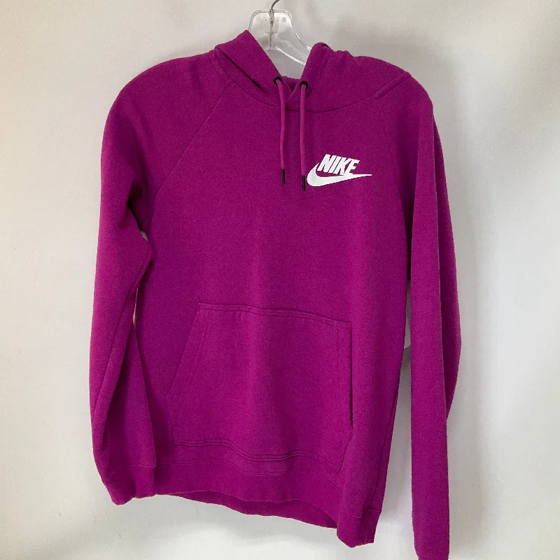 Athletic Sweatshirt Hoodie By Nike Apparel In Purple, Size: S