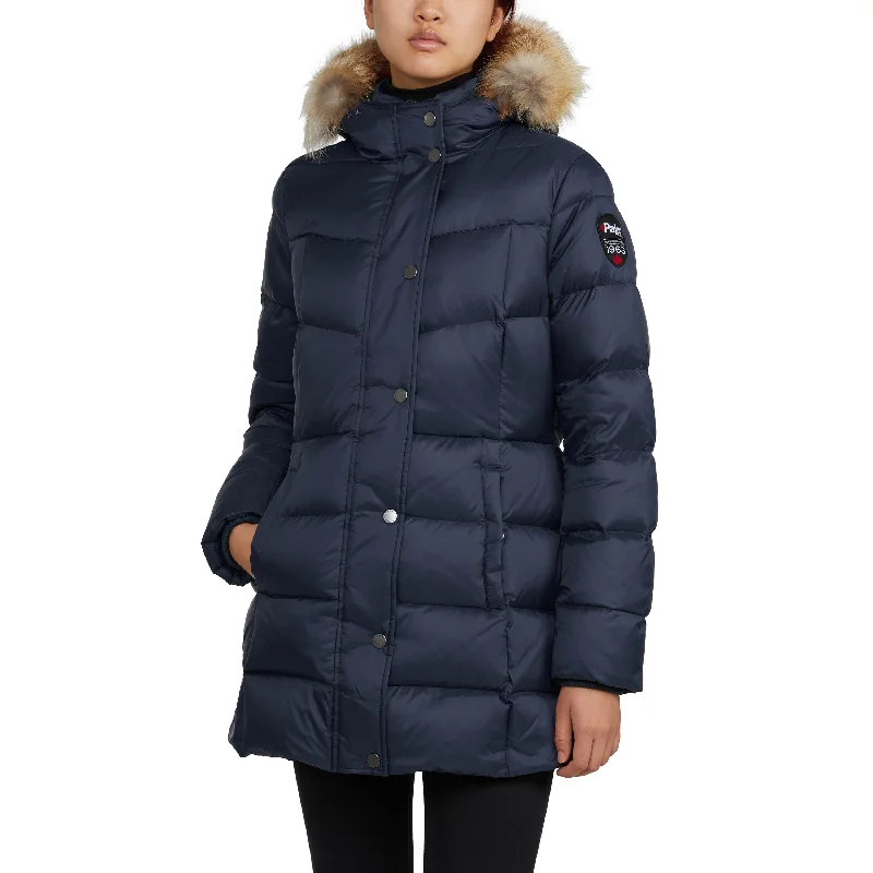 Pajar Women’s Roxy Quilted Puffer with Fixed Hood and Detachable Fur Trim