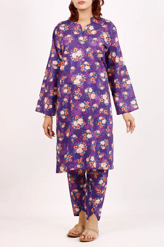 Printed Lawn Stitched 2 Piece (Shirt/Trouser)