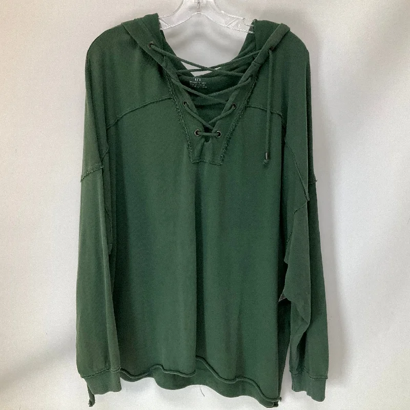 Sweatshirt Hoodie By Aerie In Green, Size: L