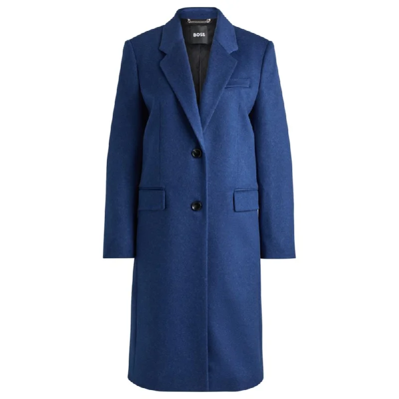 Slim-fit business coat in wool and cashmere