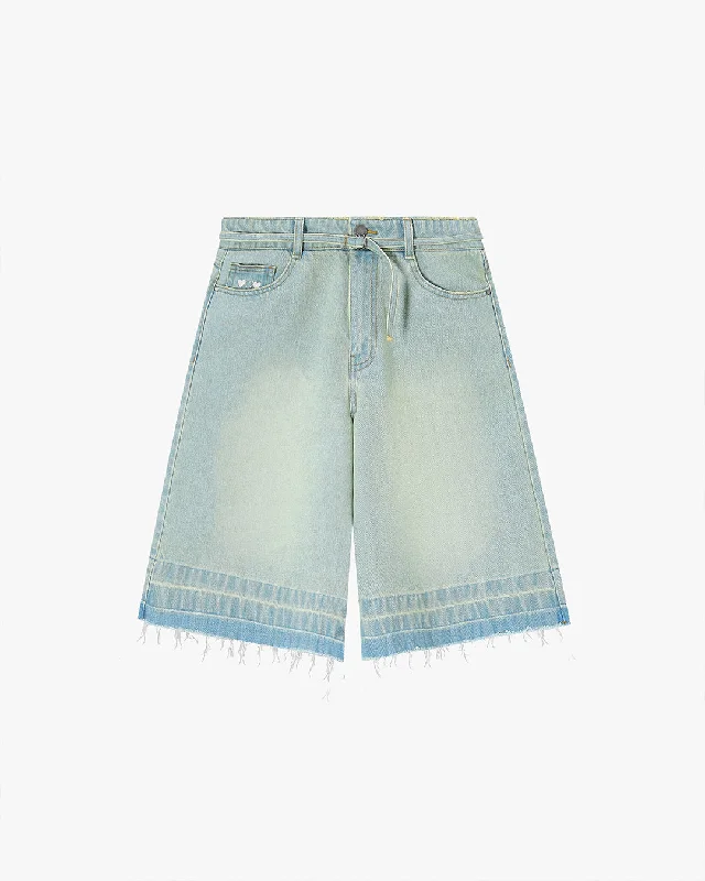 OLD BAGGY DENIM SHORTS SAND DUST