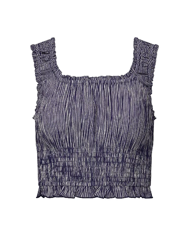 Scooped Smocked Tank