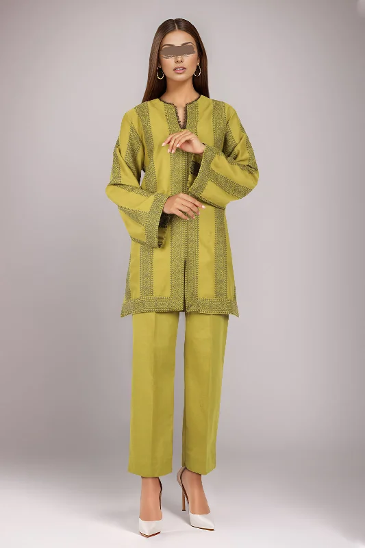 Cotton Jacquard Stitched 2 Piece (Shirt/Trouser)