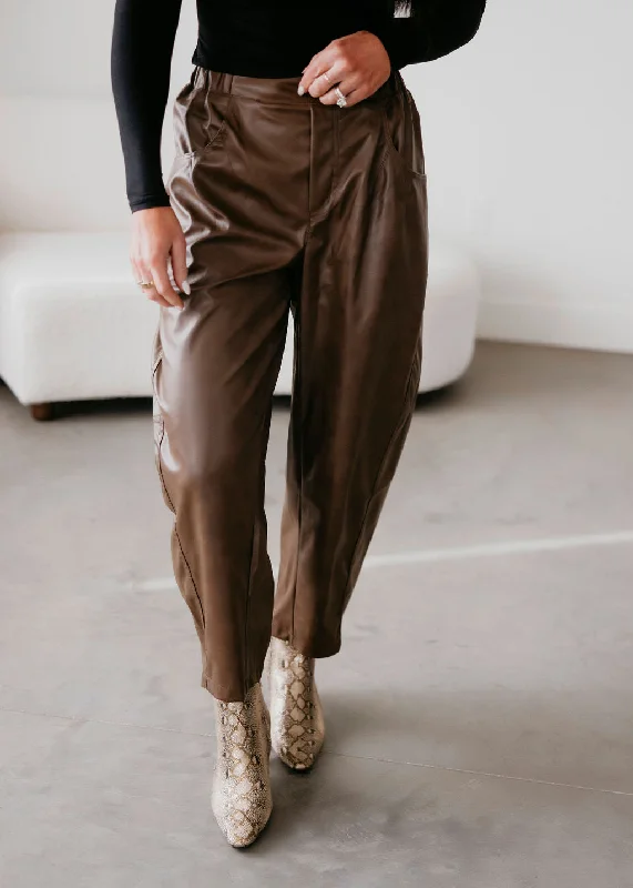 Delilah Tencel Barrel Pants