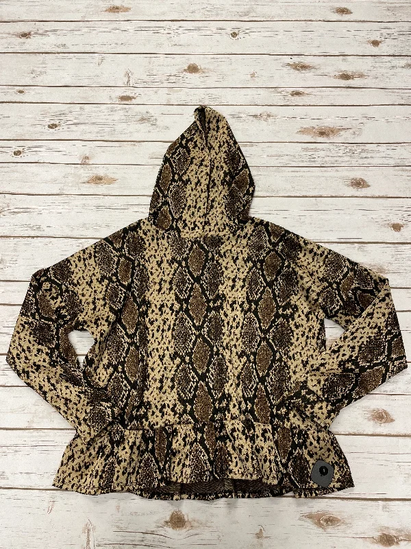 Sweatshirt Hoodie By Cme In Animal Print, Size: Xl