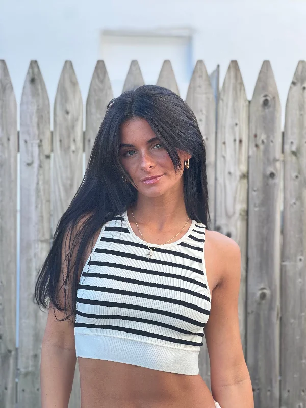 Stripe Crop Tank