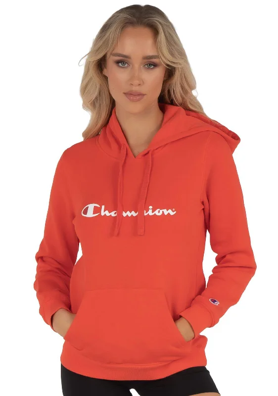 Champion Womens Script Hoodie <br> CWG4N XWP RED SHEERAN