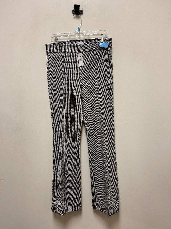 Pants Leggings By Loft In Black & White, Size: M