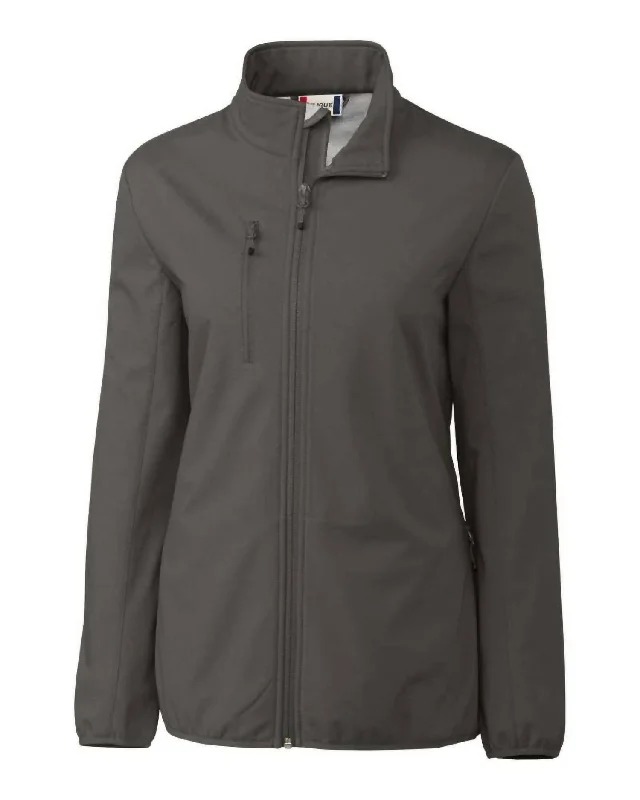 Women's Trail Stretch Softshell Full Zip Jacket In Pistol