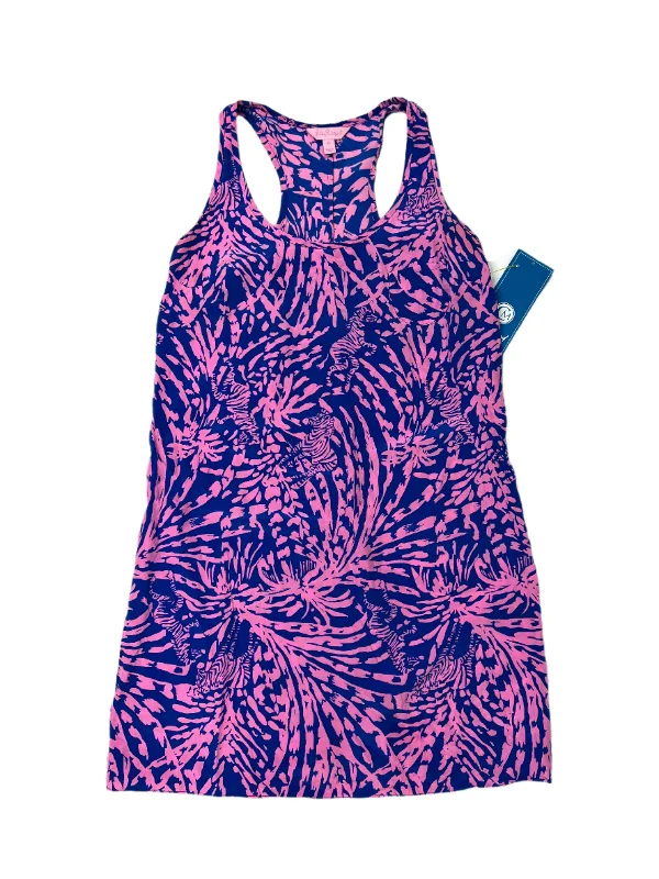 Dress Casual Short By Lilly Pulitzer In Pink Blue, Size: M