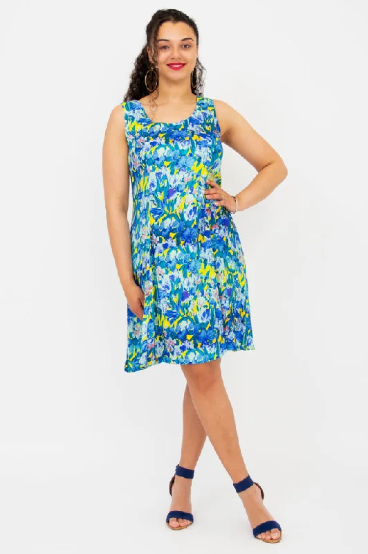 Sara Dress, Princeton, Linen Bamboo