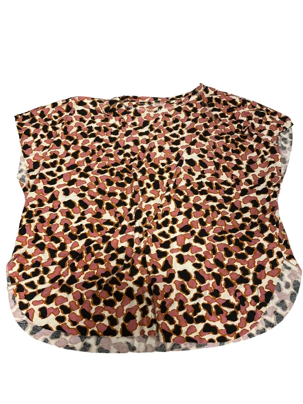 Animal Print Top Short Sleeve Basic Anna & Ava, Size Onesize