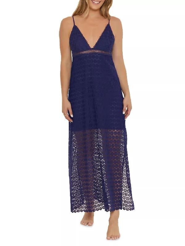 Dottie Maxi Dress In Navy