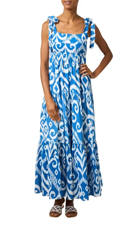 Marguerite Maxi Dress In Blue