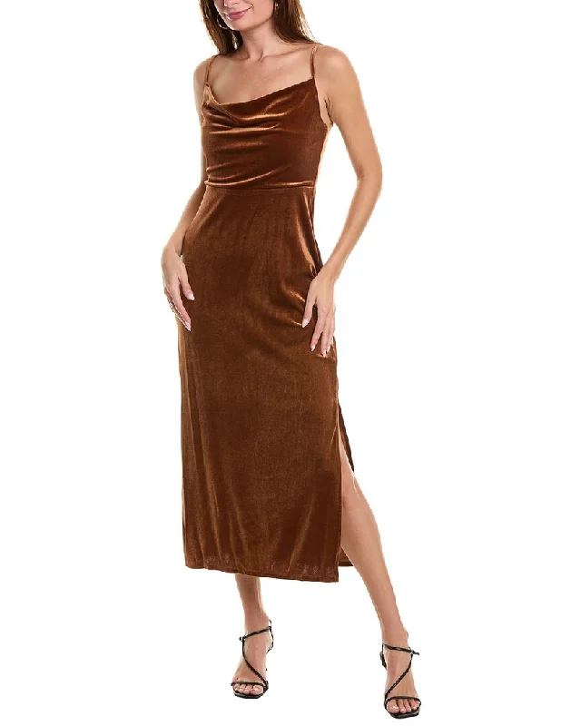 Taylor Stretch Velvet Maxi Dress