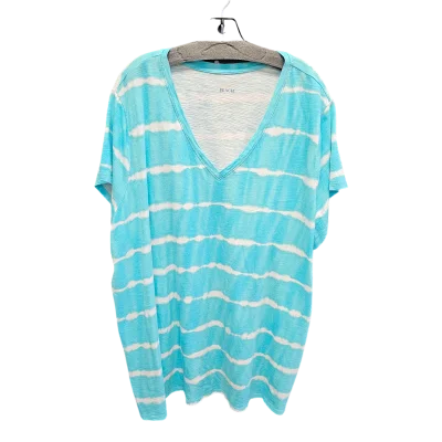 Teal Top Short Sleeve belle beach, Size 3x