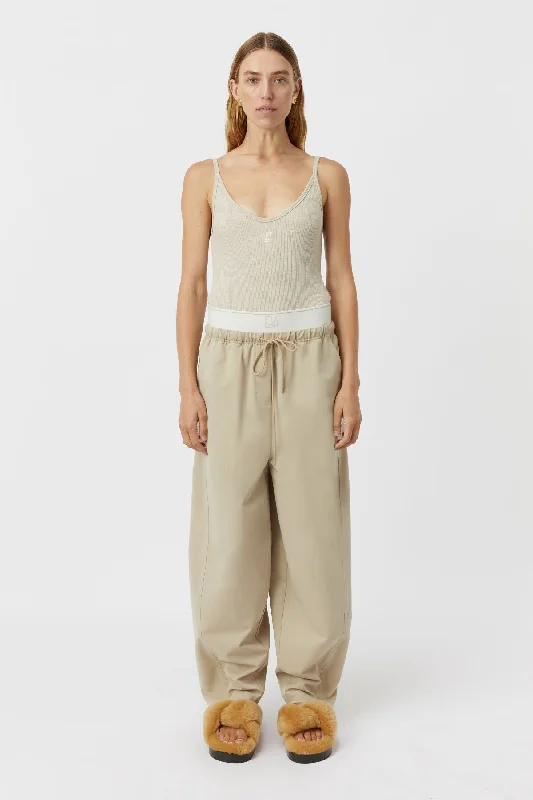 Camilla and Marc Nora Rib Bodysuit - Taupe/Marle