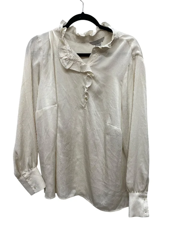 Top Long Sleeve By H&m In Cream