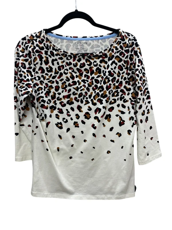 Top Long Sleeve By Talbots In Animal Print, Size: Mp