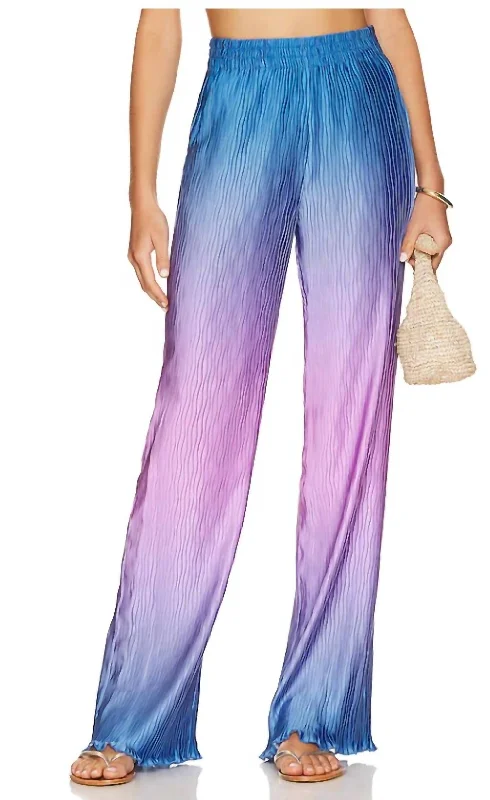 Women's Dante Ombré Wide Leg Pant In Lilac Ombre