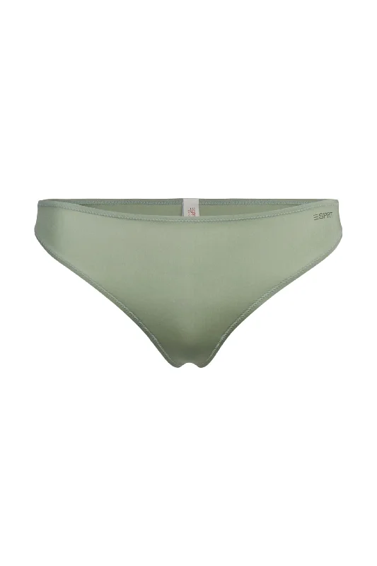 Esprit String van microvezels met logo - 014EF1T318 - DUSTY GREEN