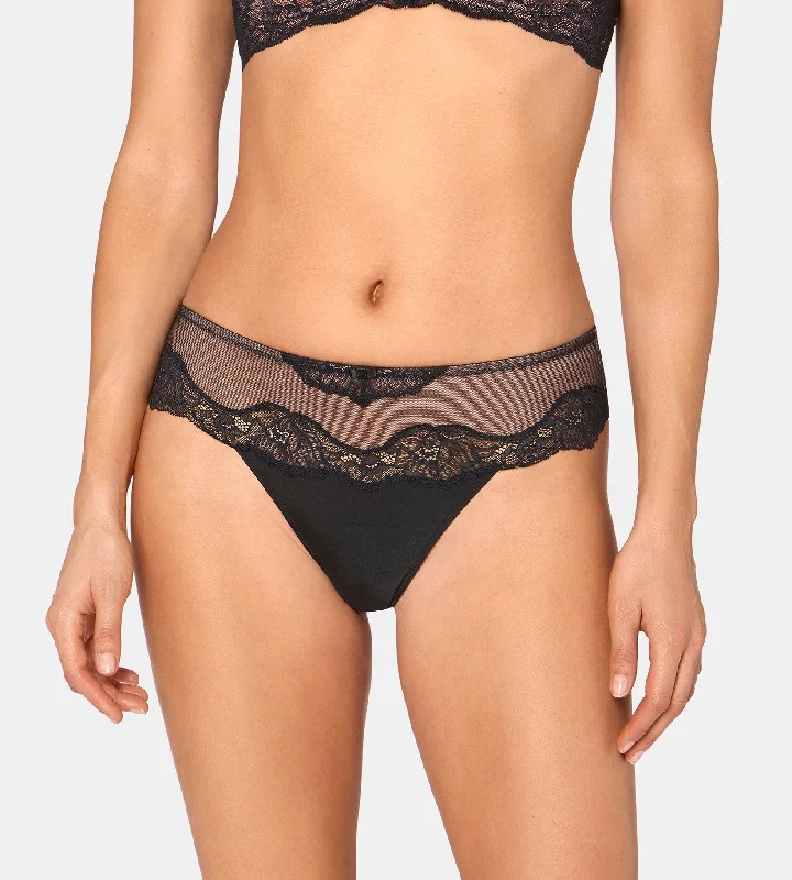 Triumph String - AMOURETTE CHARM Hip string - zwart