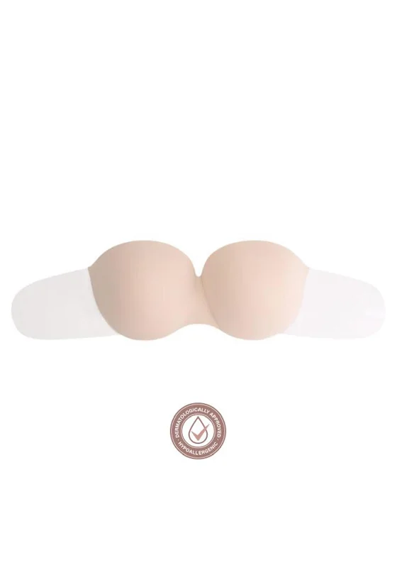 Bye Bra Glam Strapless and Backless Adhesive Bra, Beige