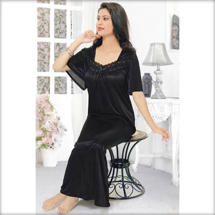 Black - FL-520 - Flourish Nightwear