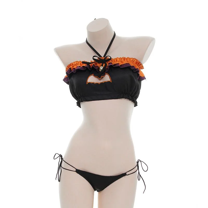 HALLOWEEN HOLLOW BAT KEYHOLE LINGERIE PL53685