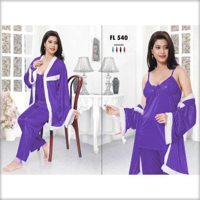 Purple - FL-540 - Flourish Nightwear