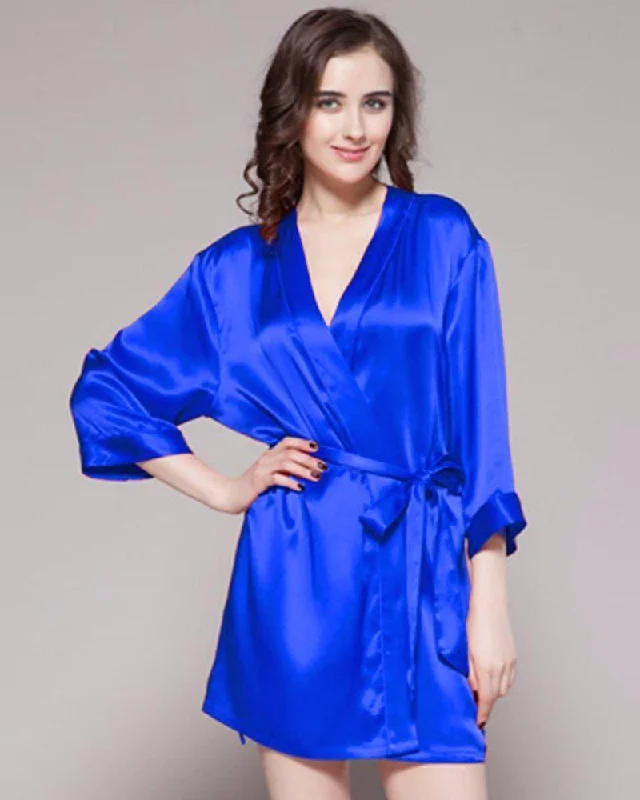 Royal Blue - 100% Polyester Satin Gown - GWN 11 RB