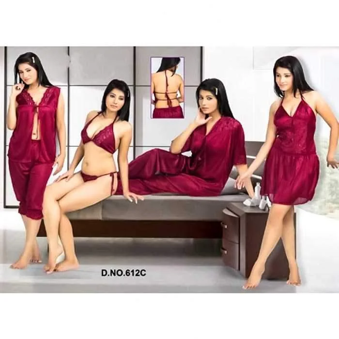 SAMARA ( 612 ) 6PC BRIDAL NIGHTWEAR SET