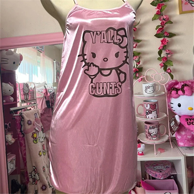 Y2K Pink Nightgown PA10057