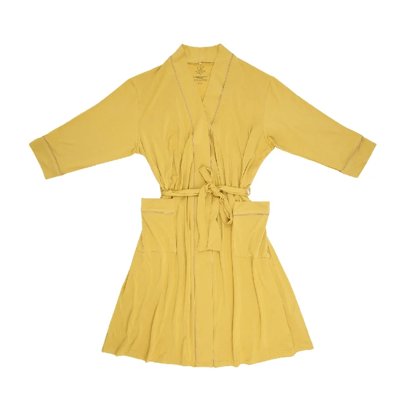 Goldenrod Women's Bamboo Robe