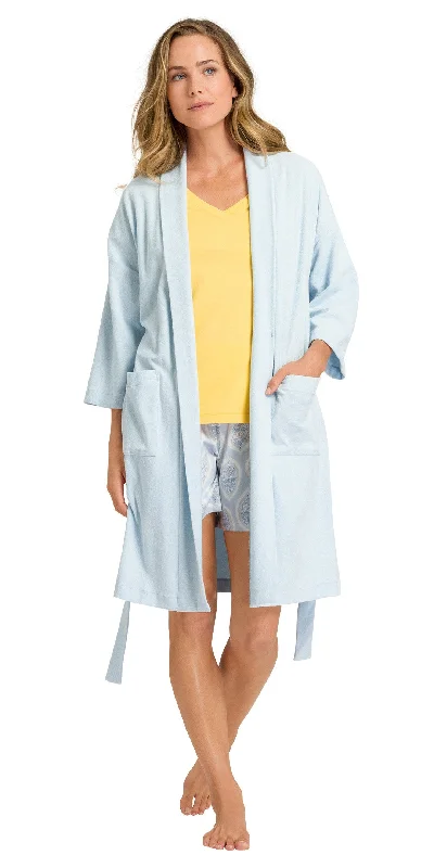 Hanro Sleep and Lounge French Terry Short Robe