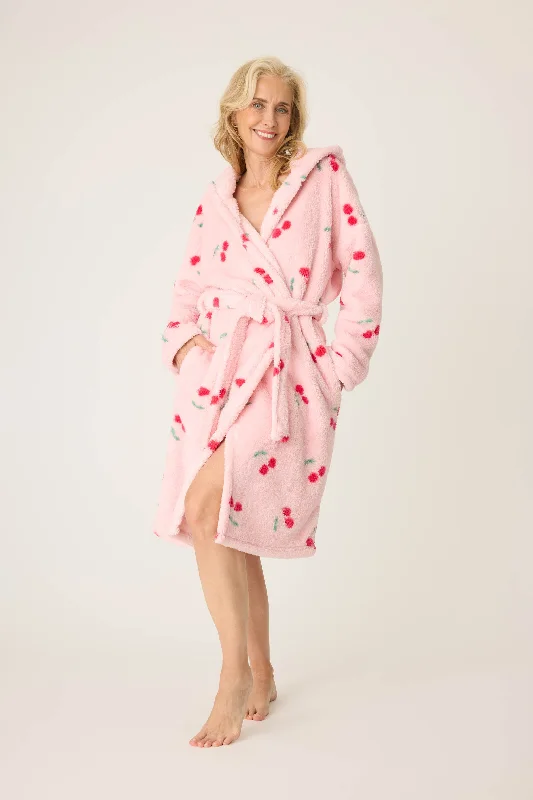 Robe Plush Cherries